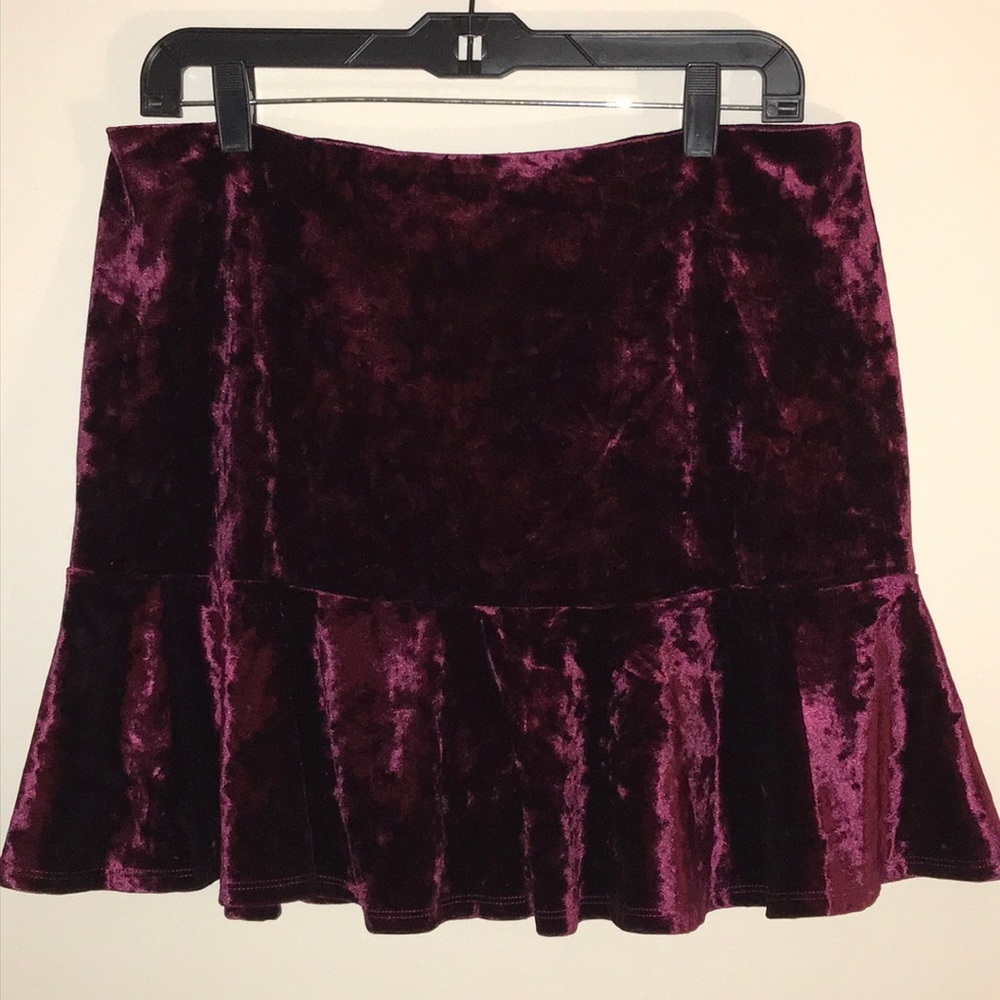 Velvet Skirt From F21
